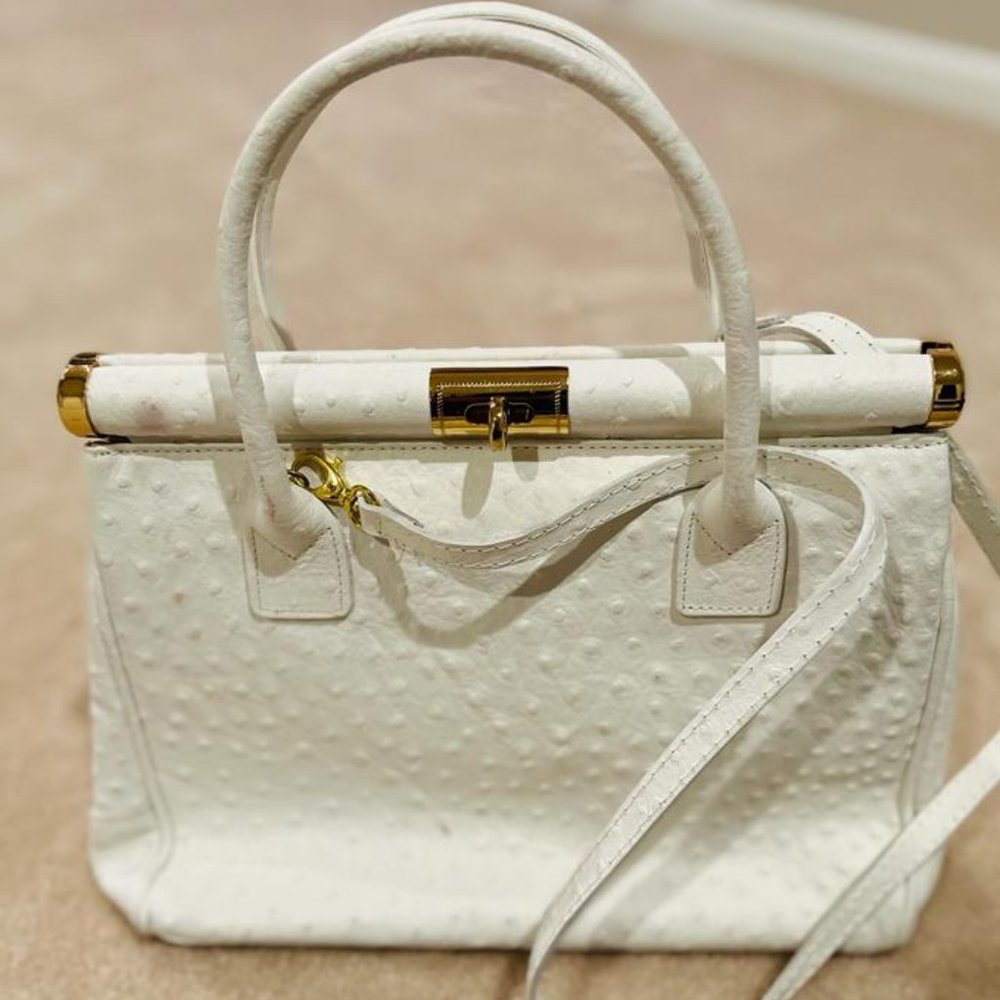 Vera Pelle (Italian brand) leather frame bag